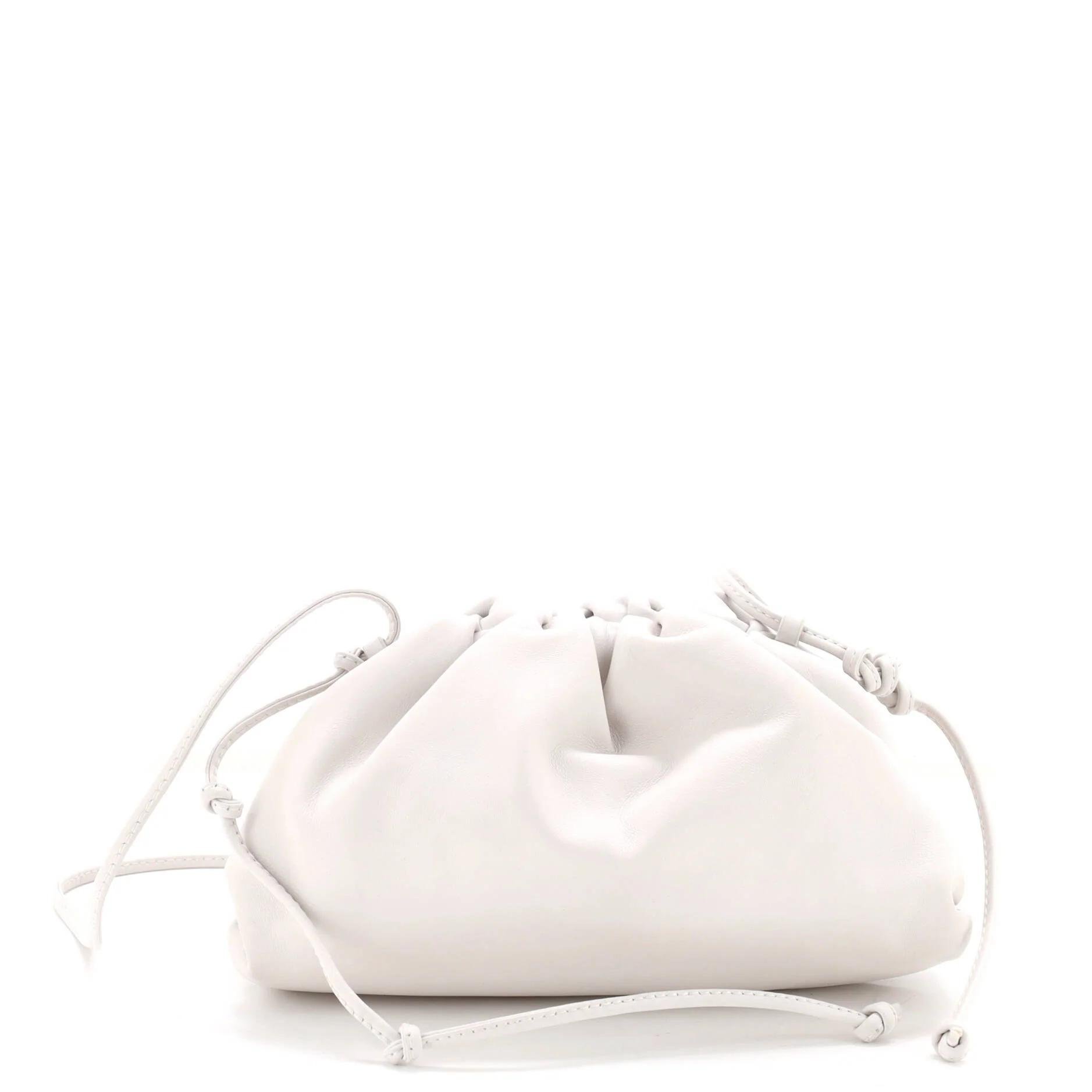 Pouch leather crossbody bag