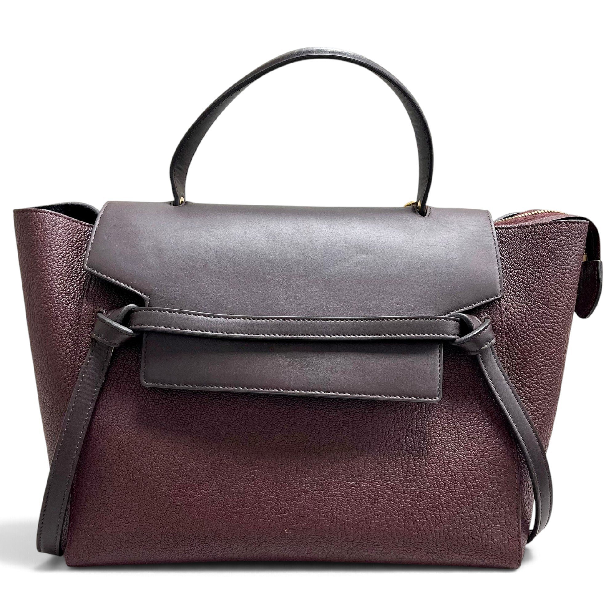 Belt leather handbag