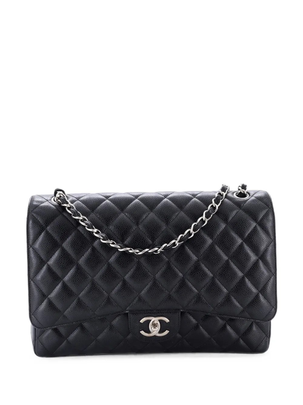 Classic Double Flap Bag Quilted Caviar Maxi shoulder bag