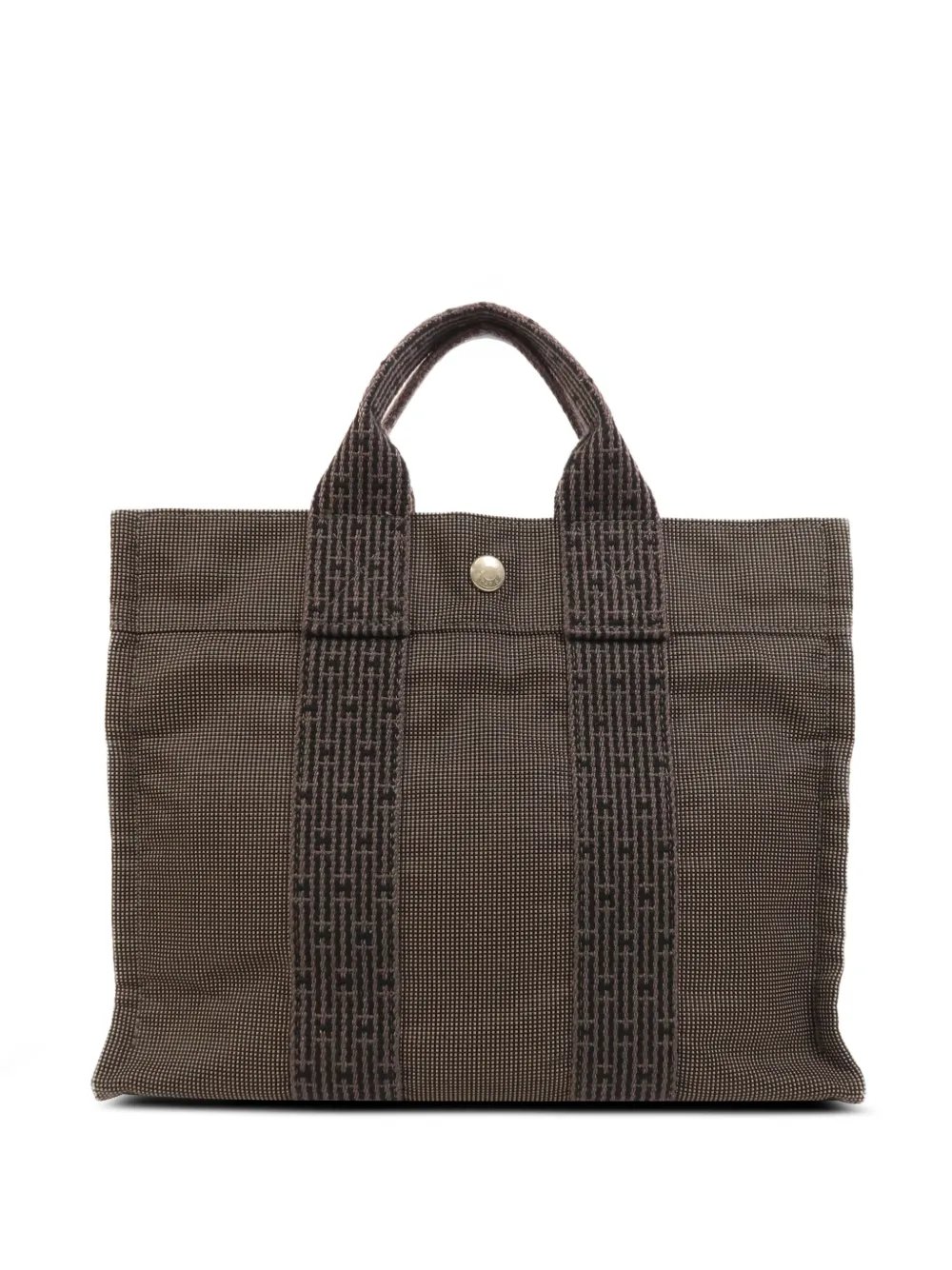 Hermes Herline canvas tote bag
