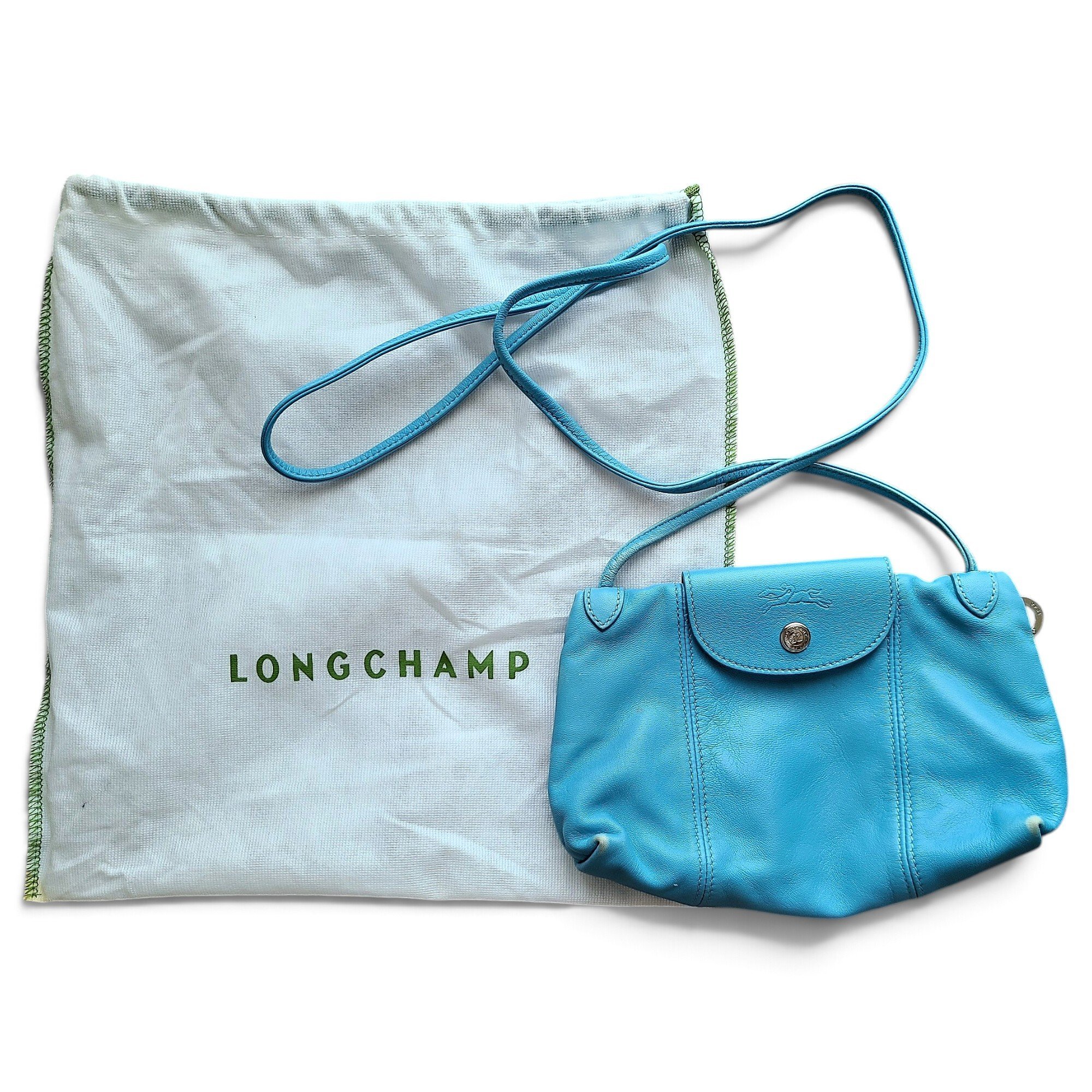 Pliage leather crossbody bag