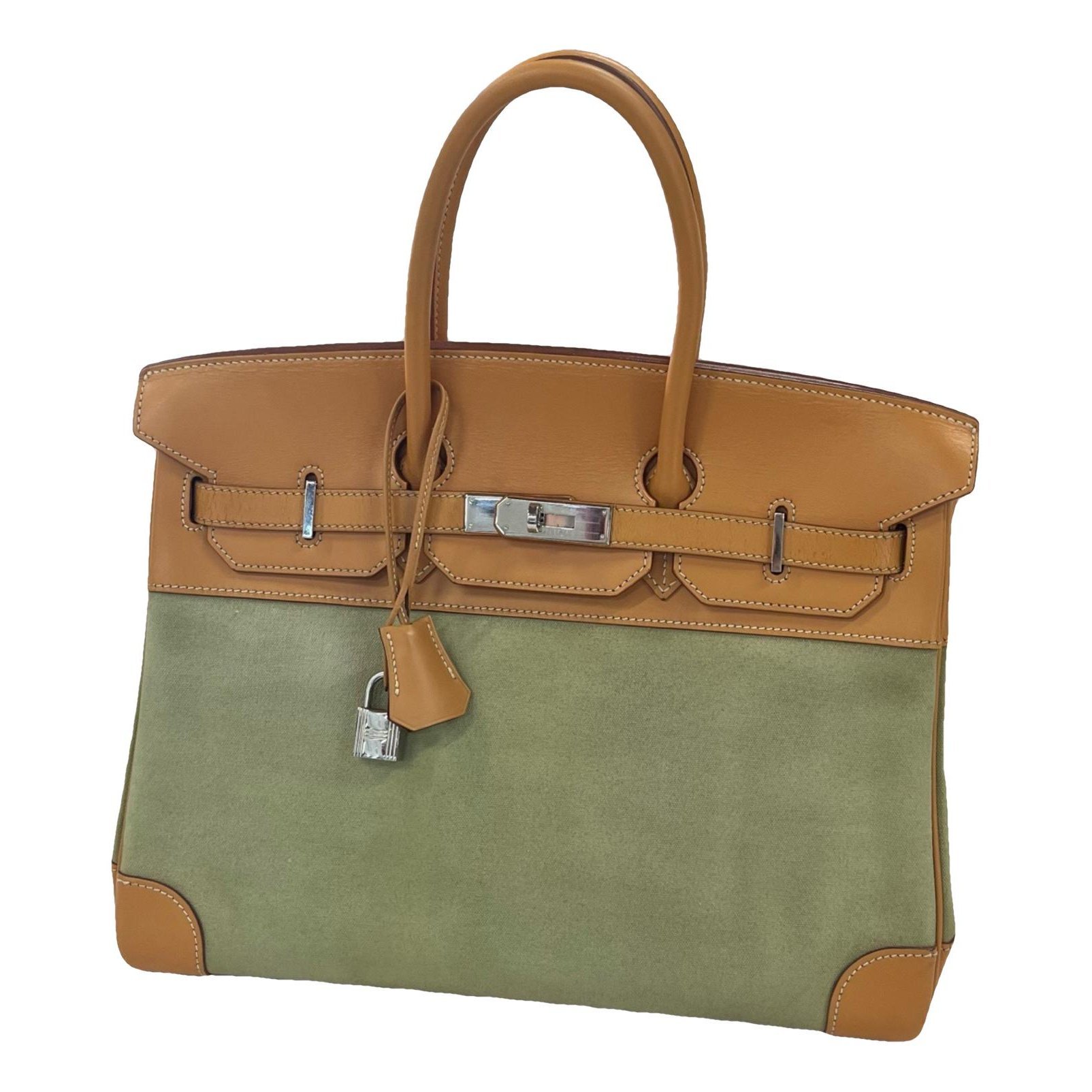 Hermes Birkin 35 Handbag Gold
