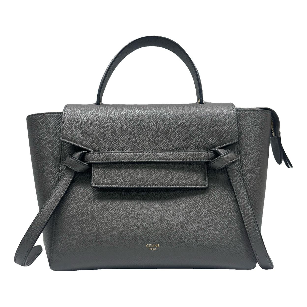 Belt leather handbag