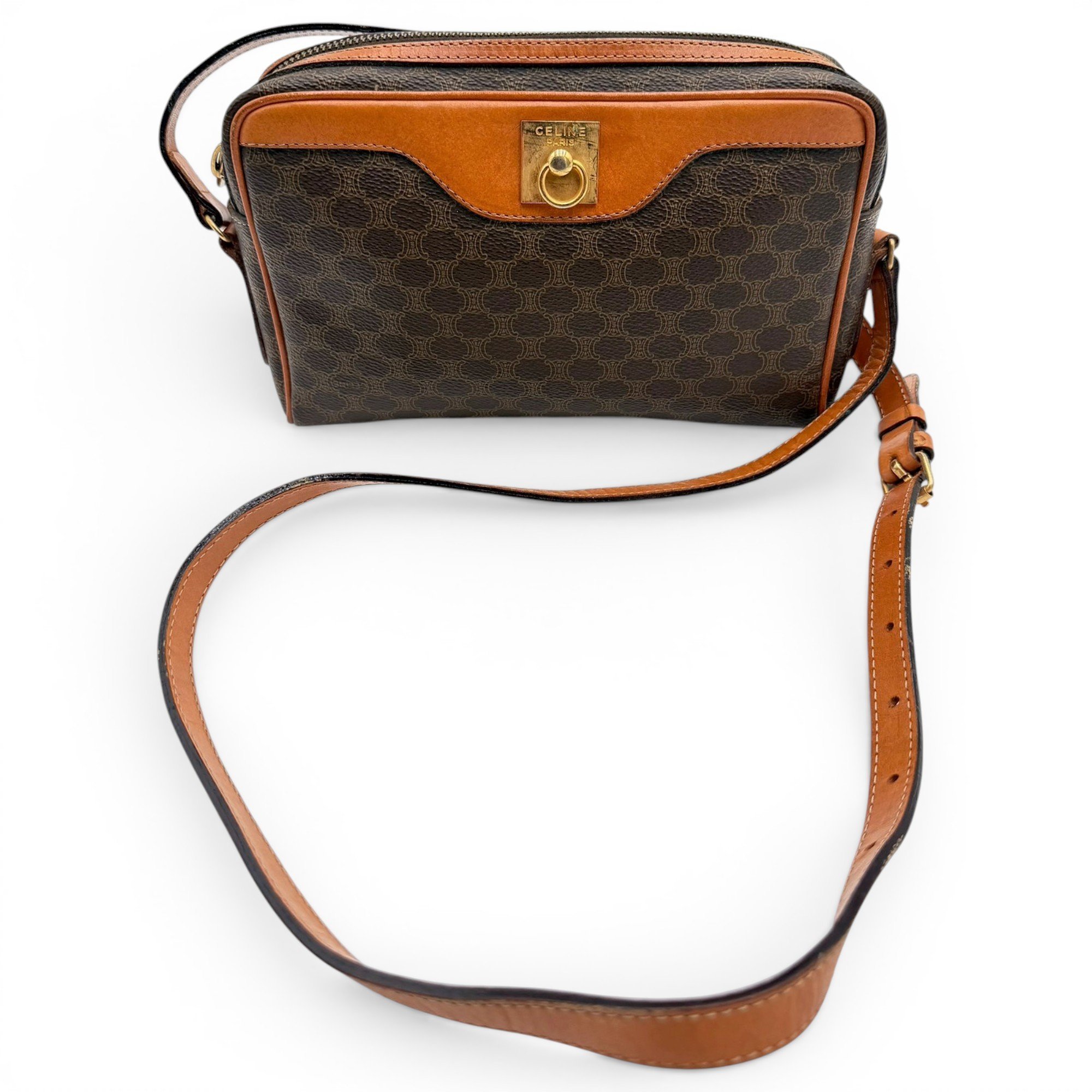 Triomphe leather tote