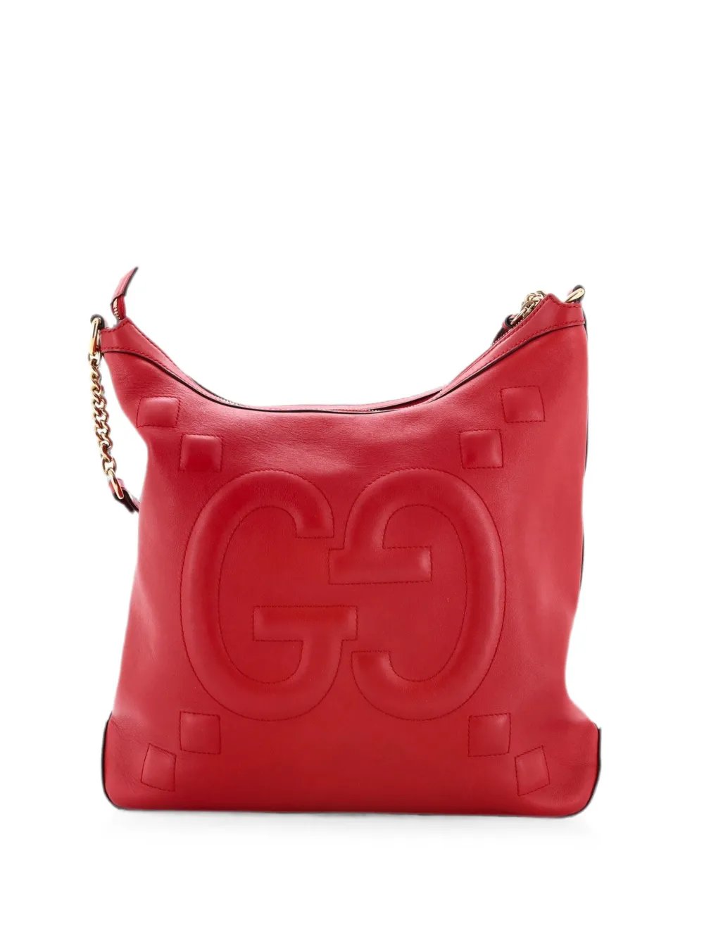 Apollo GG Embossed Calfskin Large hobo bag