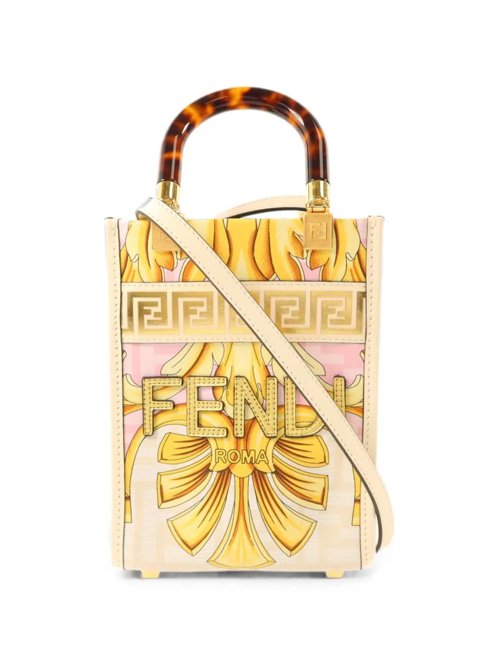 Sunshine mini leather tote bag