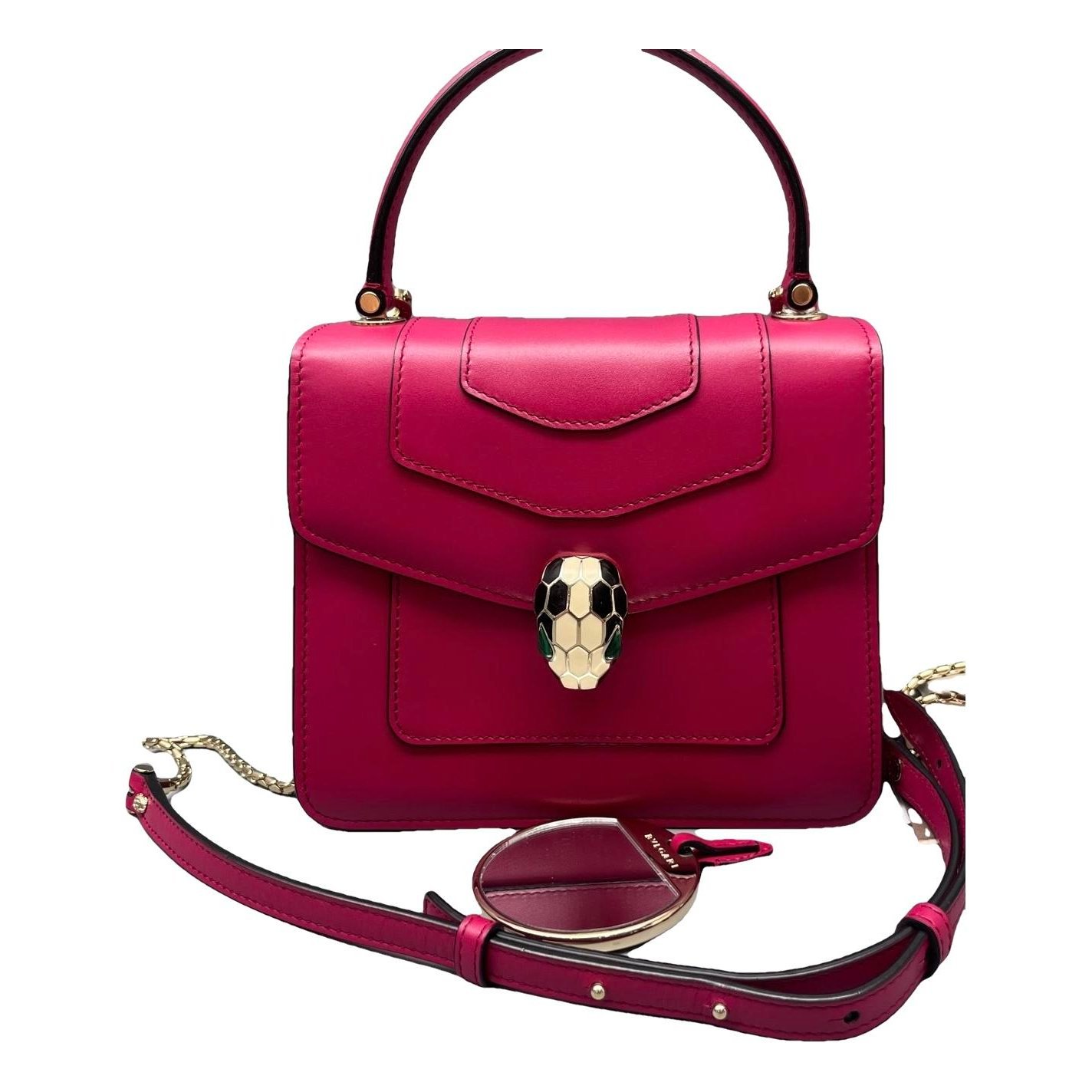 Serpenti leather handbag