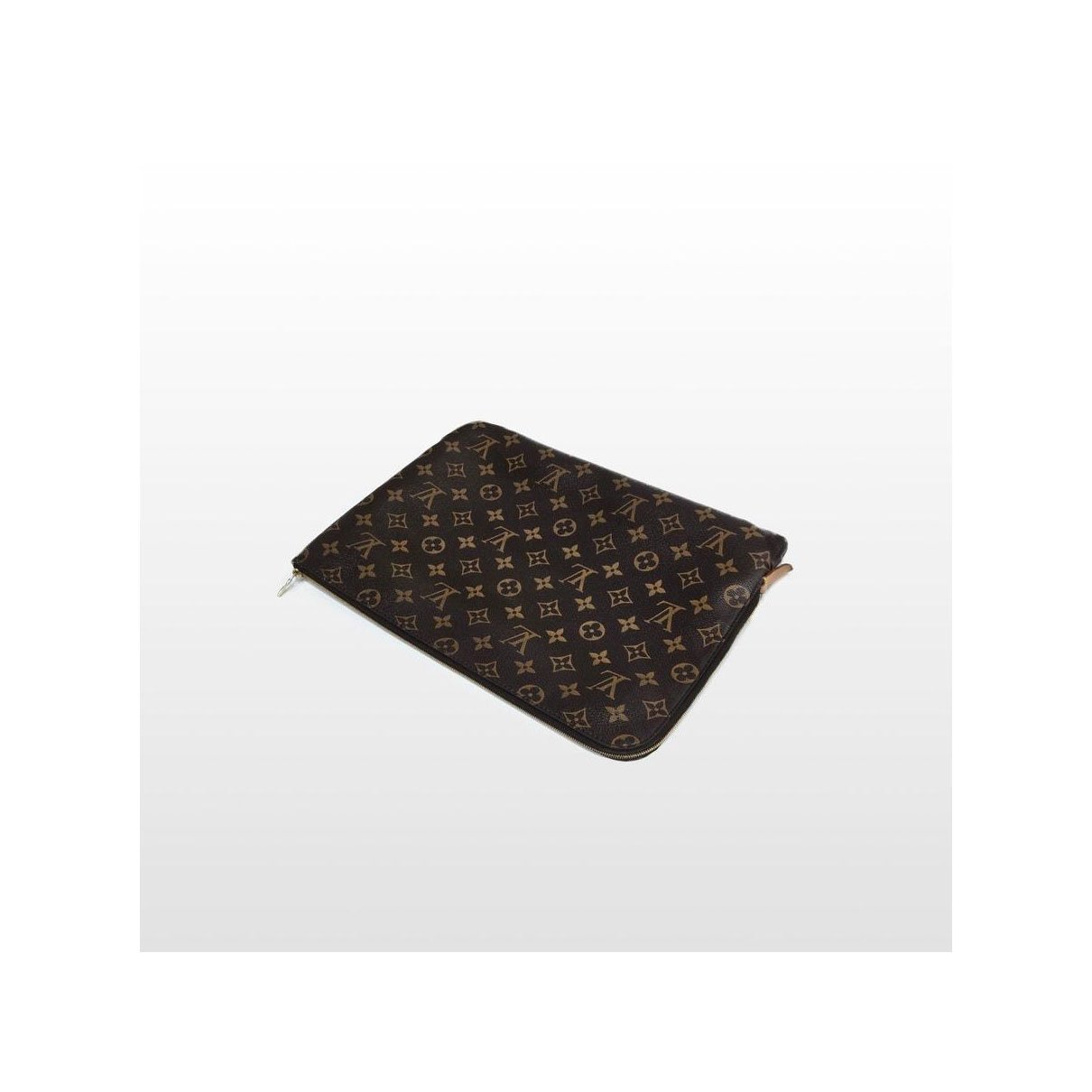 Leather clutch bag