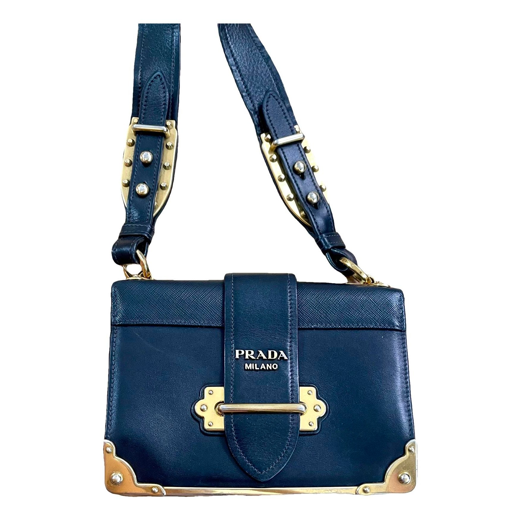 Cahier leather crossbody bag