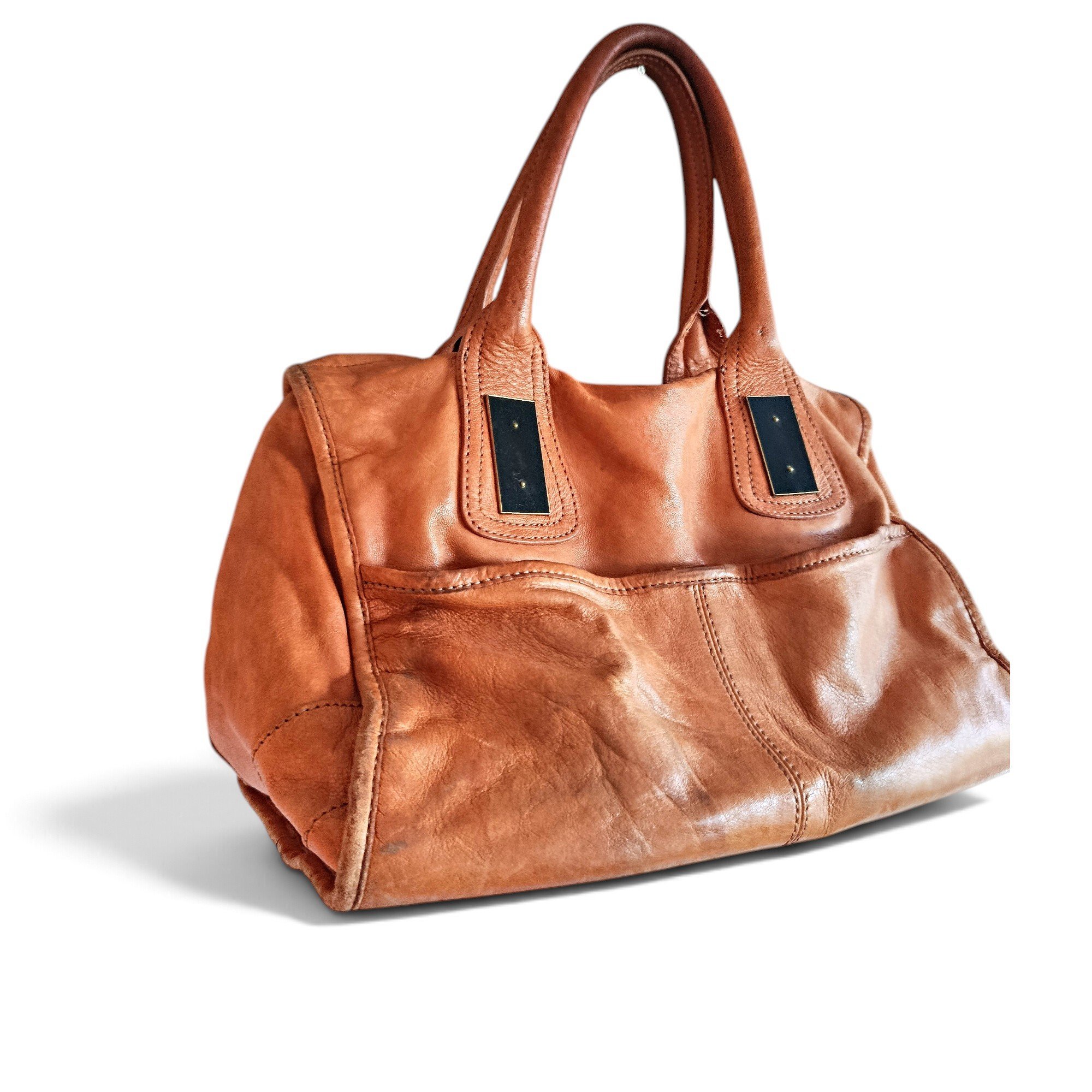 Leather handbag