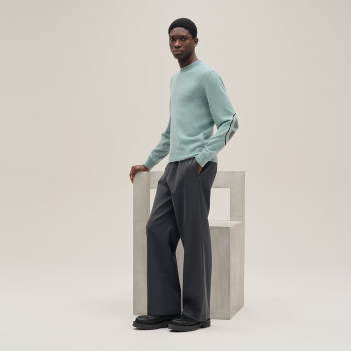 Céladon Cashmere "Maillon Chaine d'Ancre" Crewneck Sweater