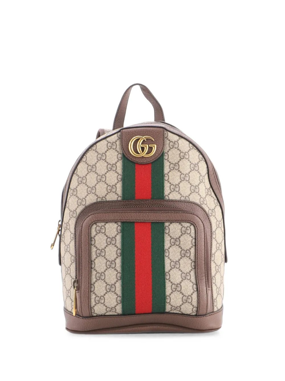 Ophidia GG Coated Canvas and Leather Small backpack