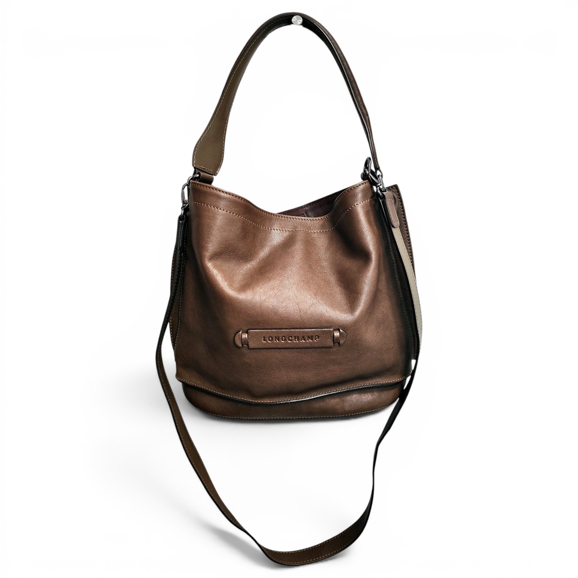 3D leather handbag