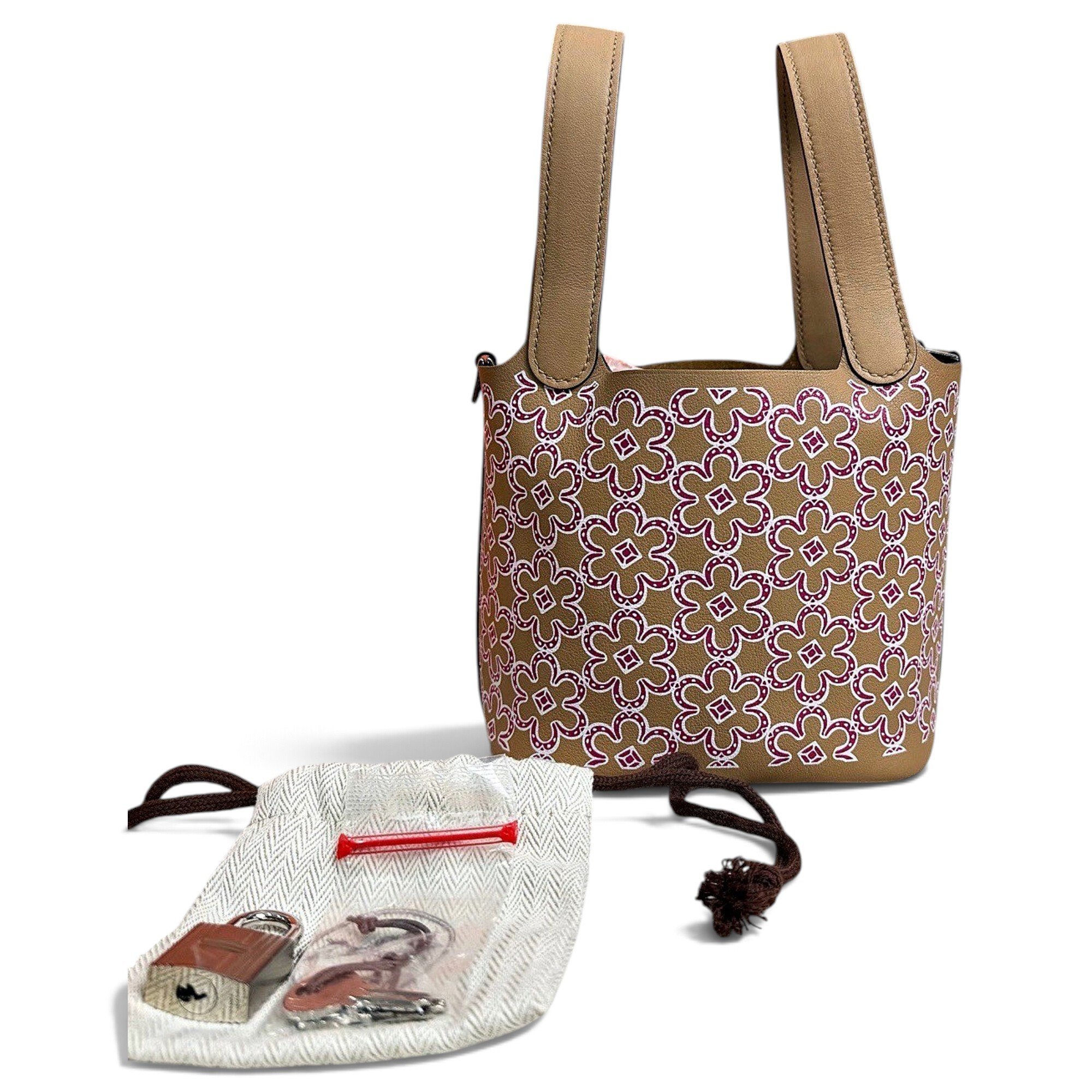 Picotin leather handbag