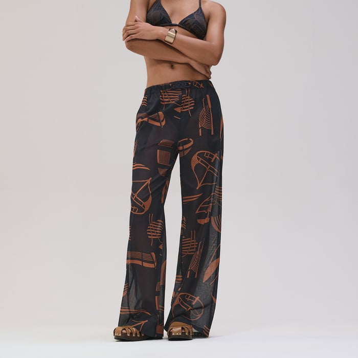 Bleu Gabier "Thalassa Tattoo" Beach Pants