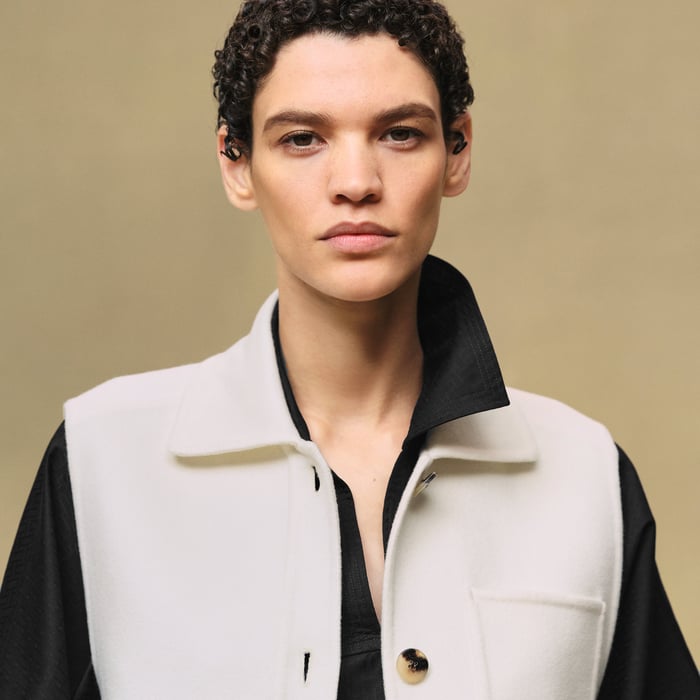 Blanc Naturel Overshirt Vest