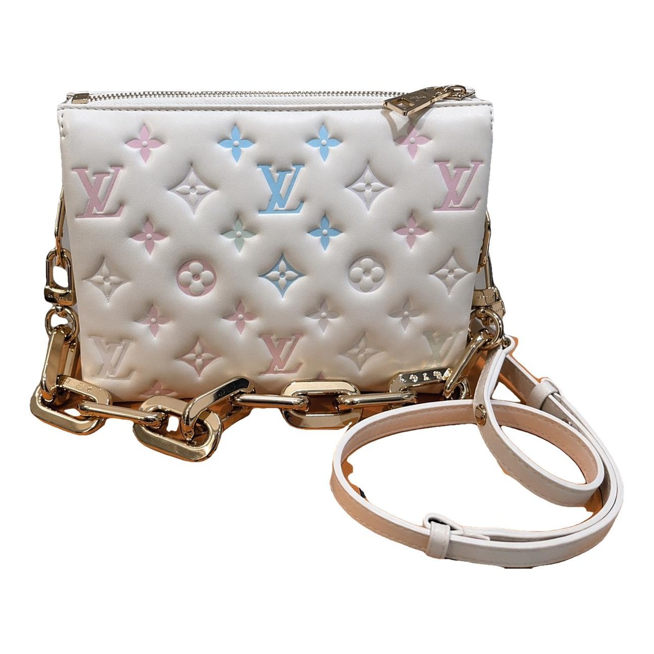 Coussin leather handbag