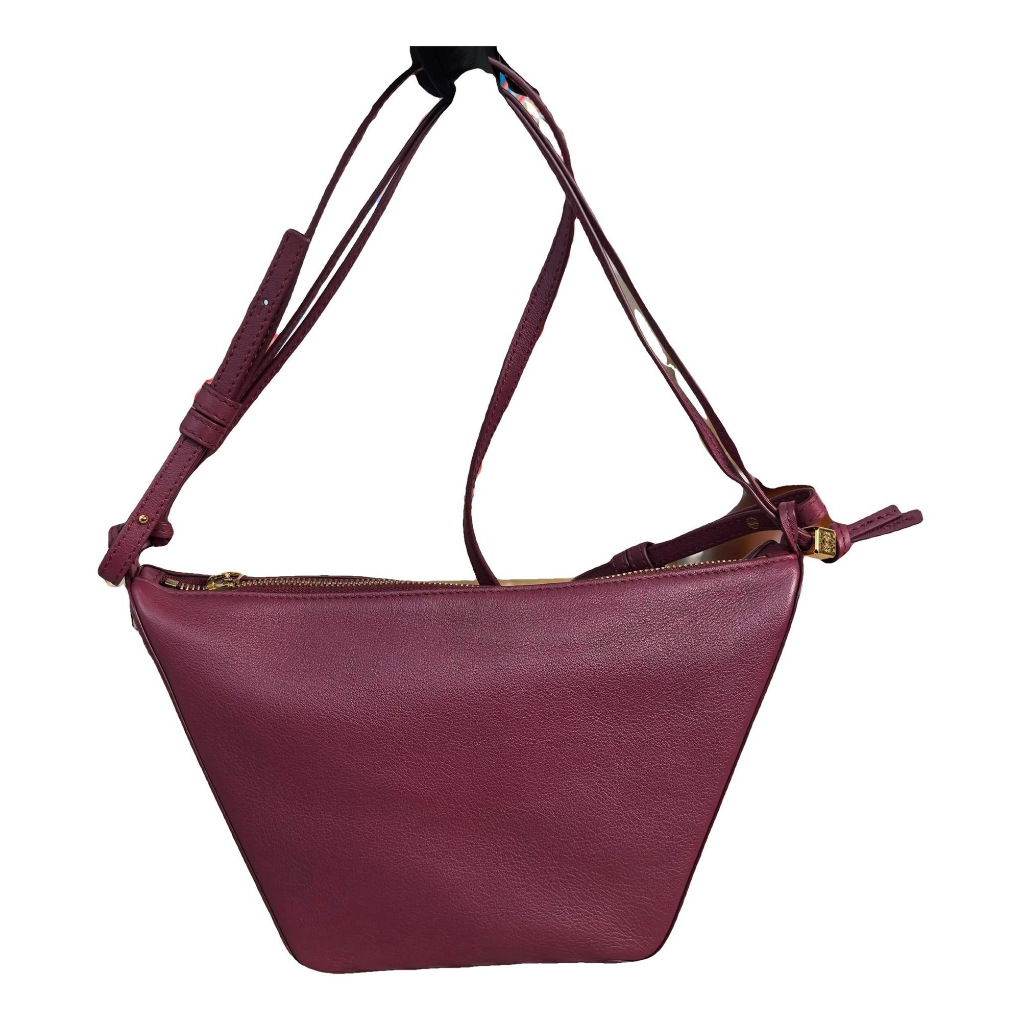 Hammock leather handbag