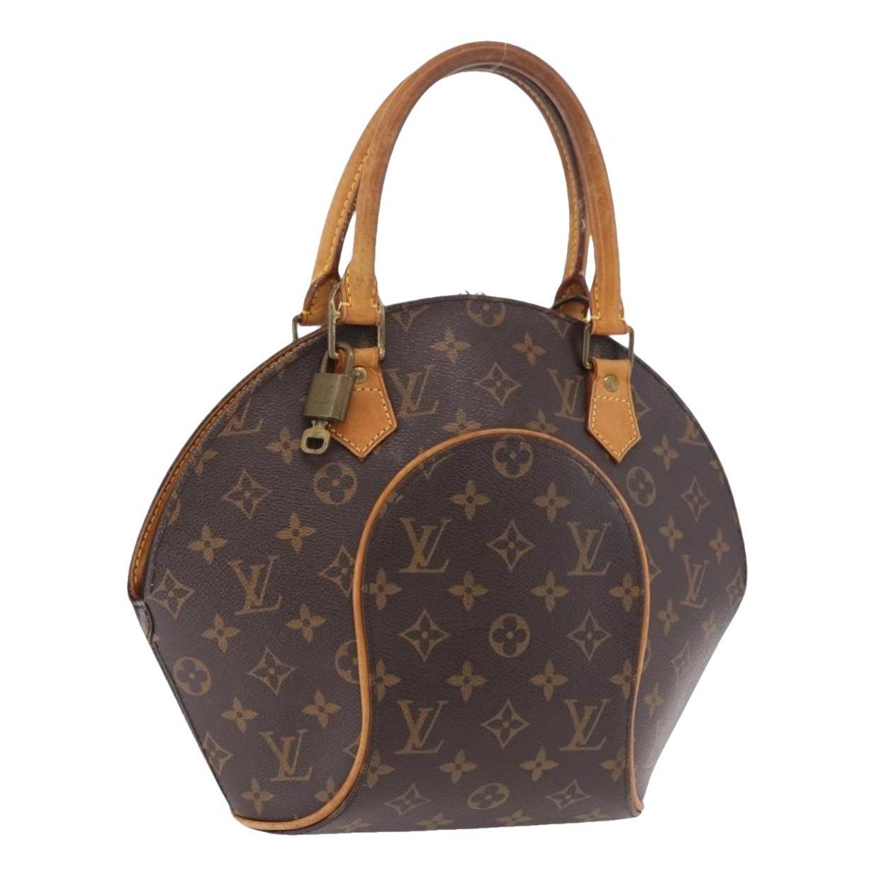 Ellipse leather handbag