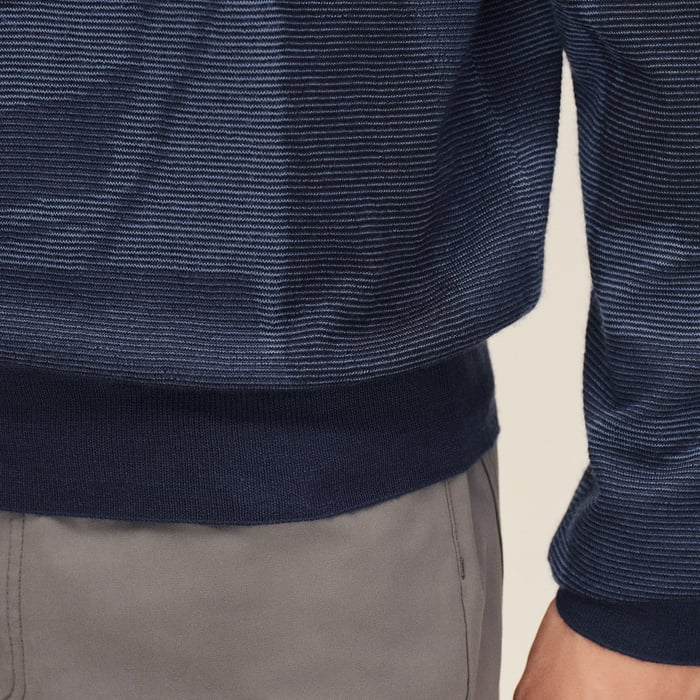 Indigo "Grand Large" Crewneck Sweater