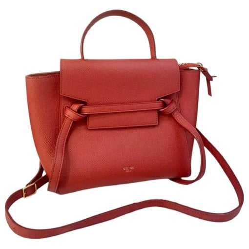 Belt leather handbag