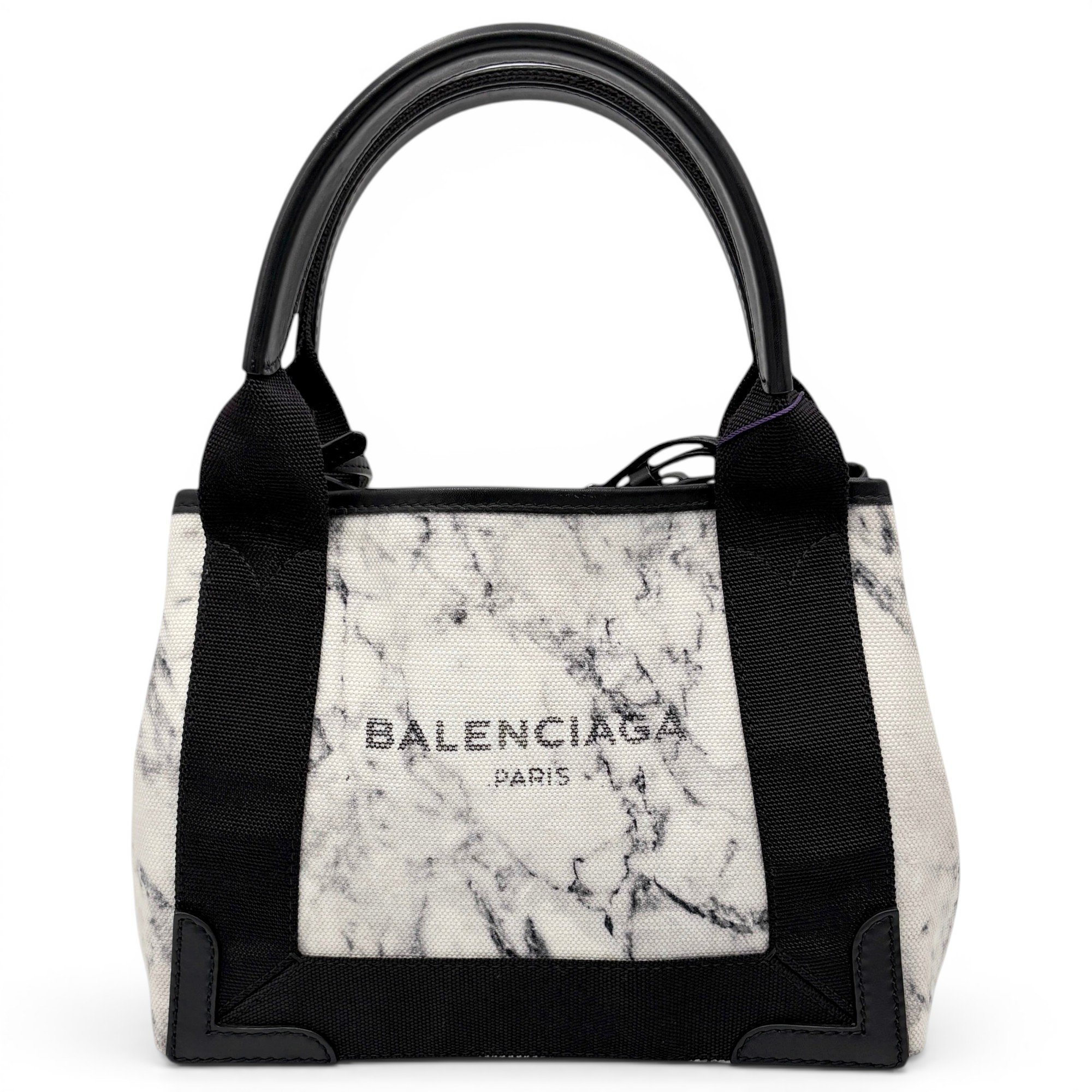 Navy cabas cloth tote
