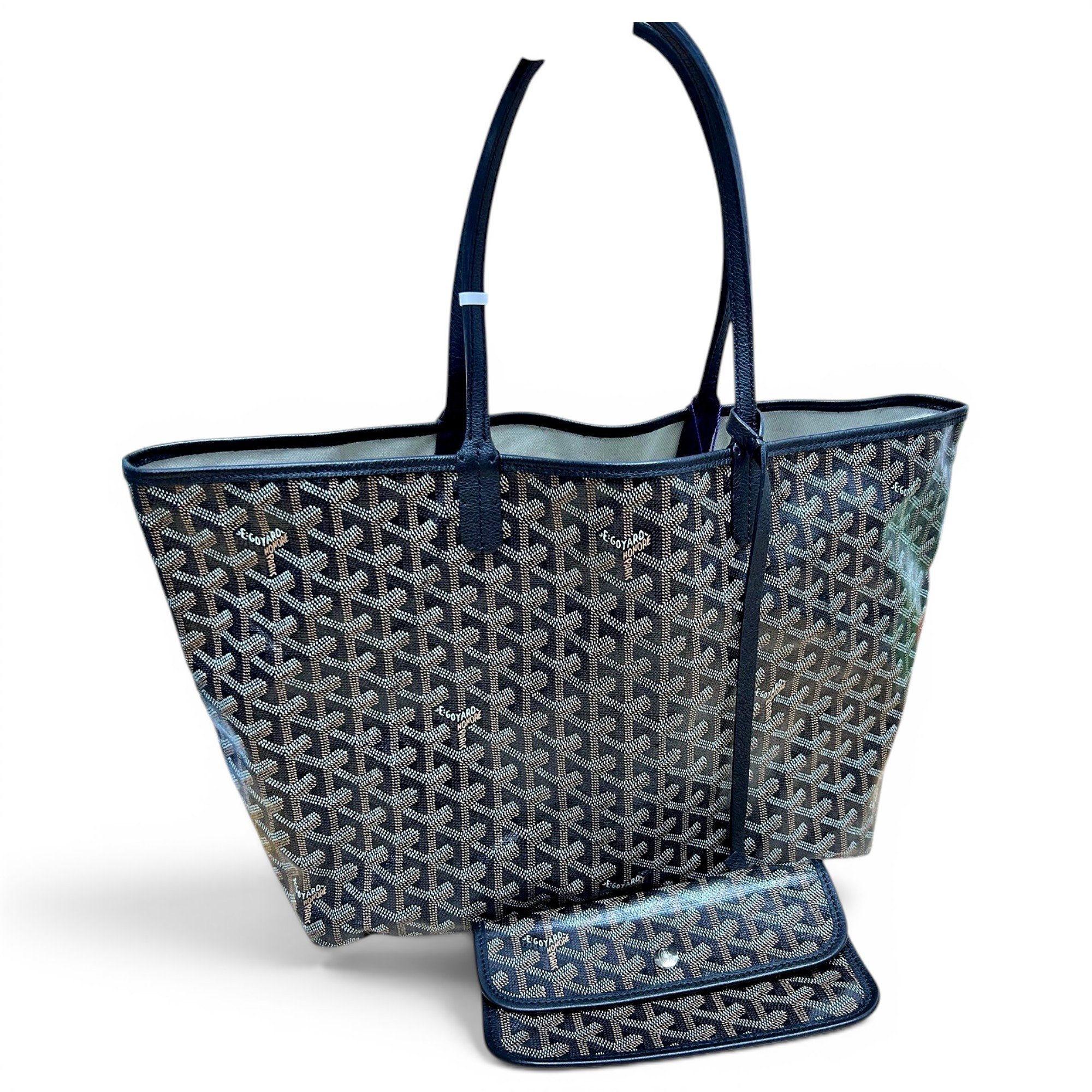 Goyard Saint-Louis leather handbag