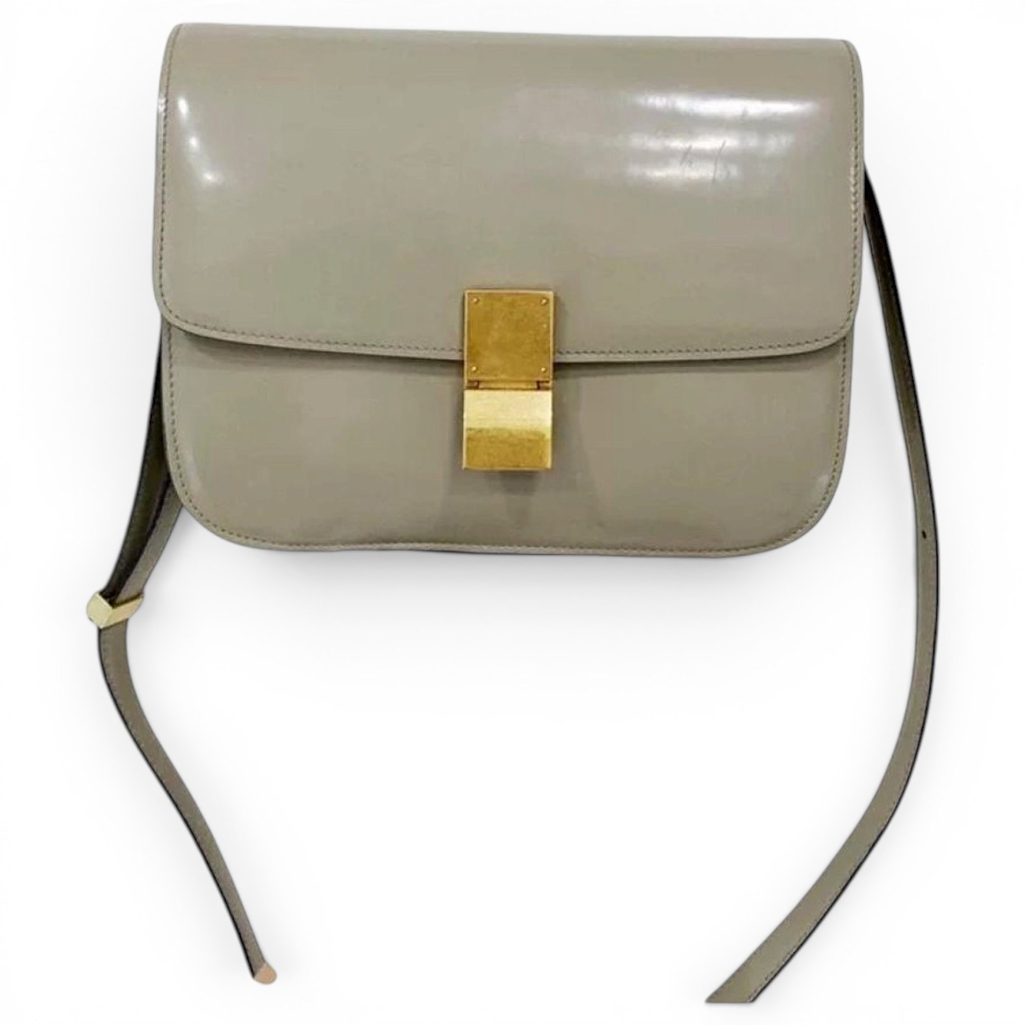 Classic leather crossbody bag