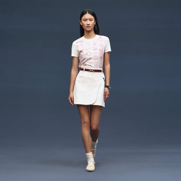 Blanc Naturel "Cahier Du Colporteur" Short-sleeve Sweater
