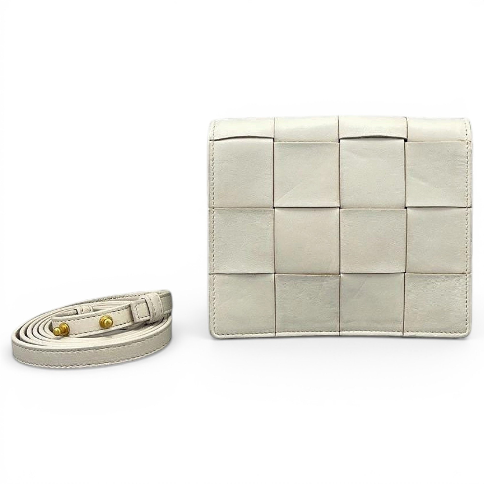 Cassette leather handbag