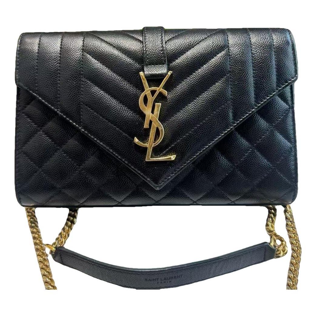 Envelope leather handbag
