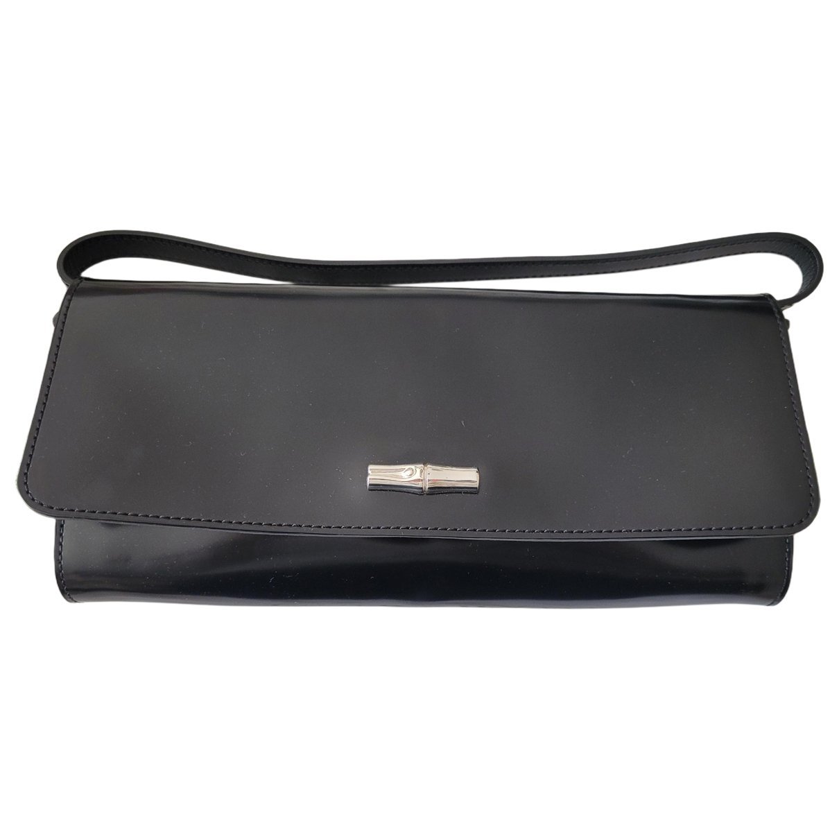Leather clutch bag