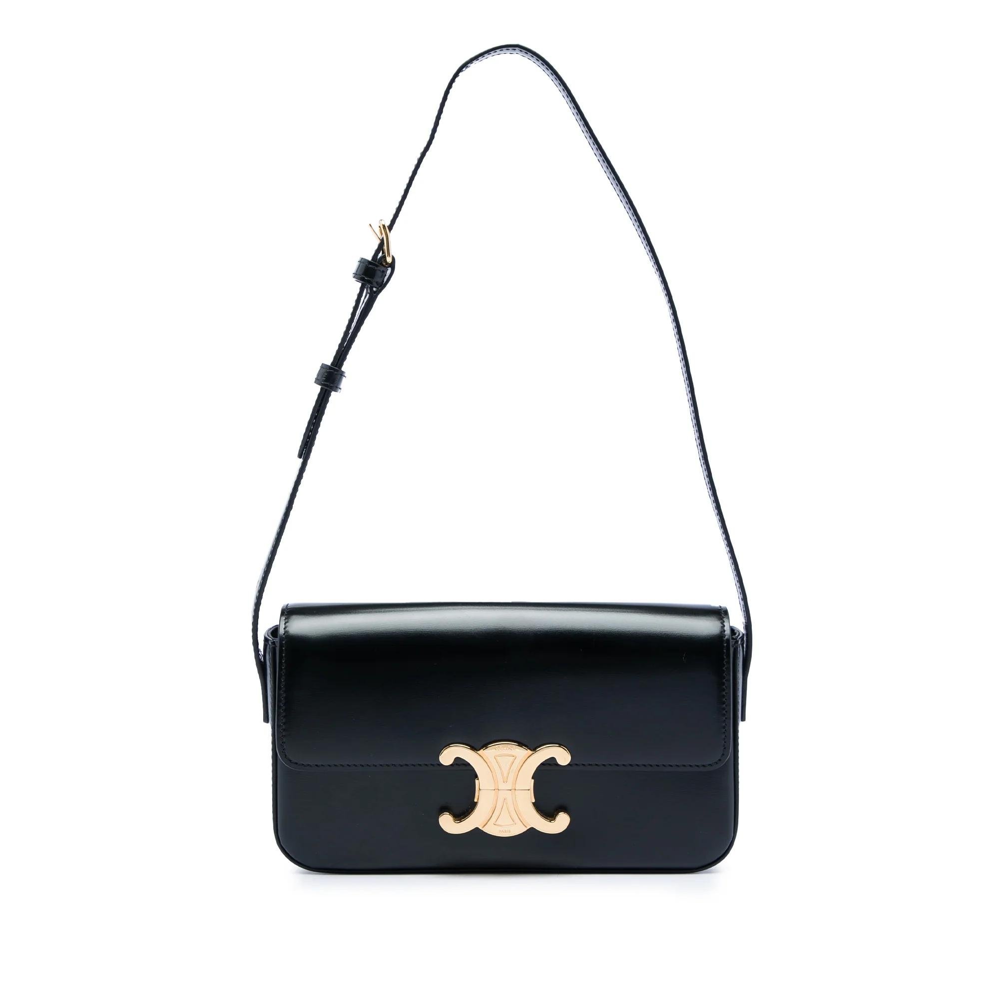 Triomphe pony-style calfskin handbag