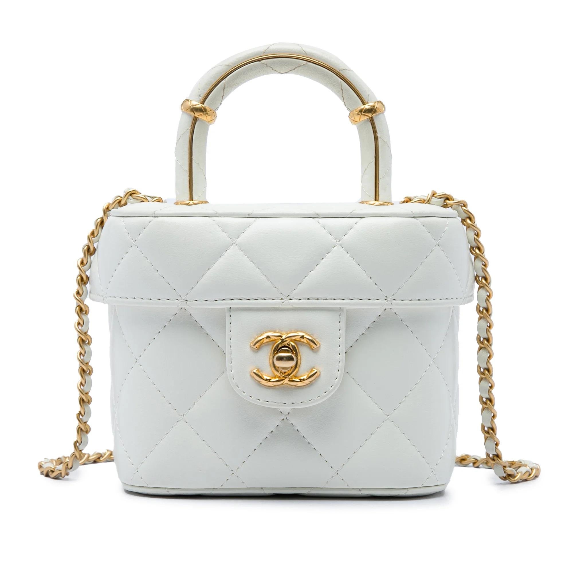 Vanity leather satchel