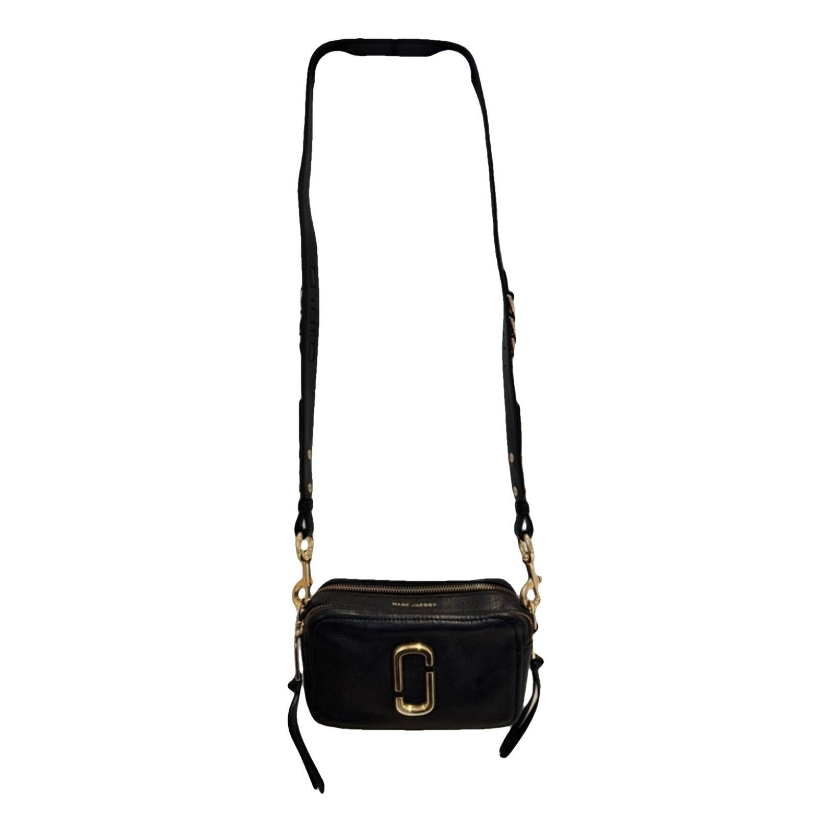 Snapshot leather handbag