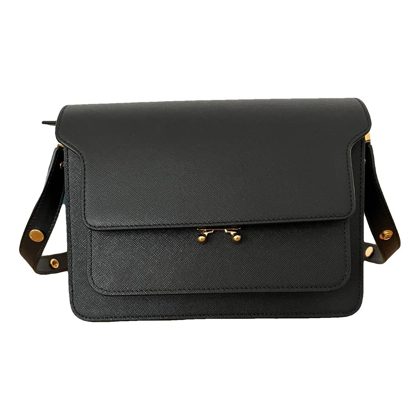 Marni Trunk leather crossbody bag