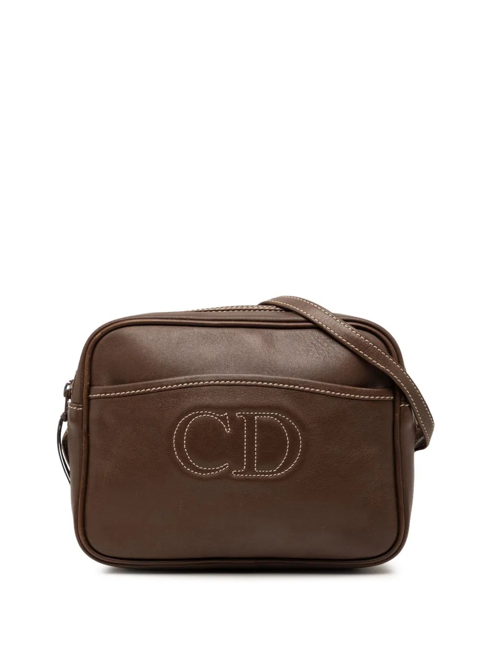 Dior 20th Century Leather Stitched CD Logo Camera Bag crossbody bag