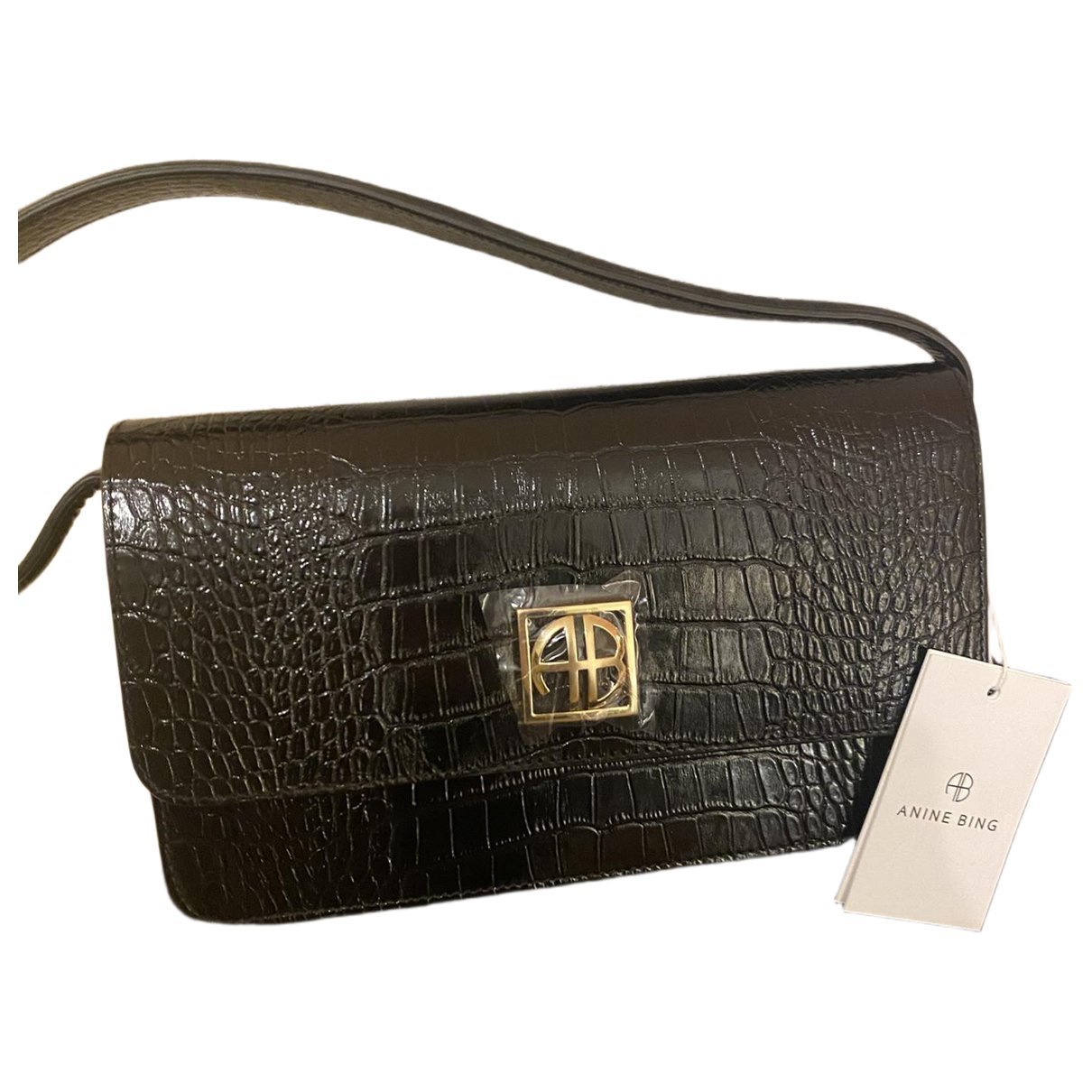 Patent leather handbag