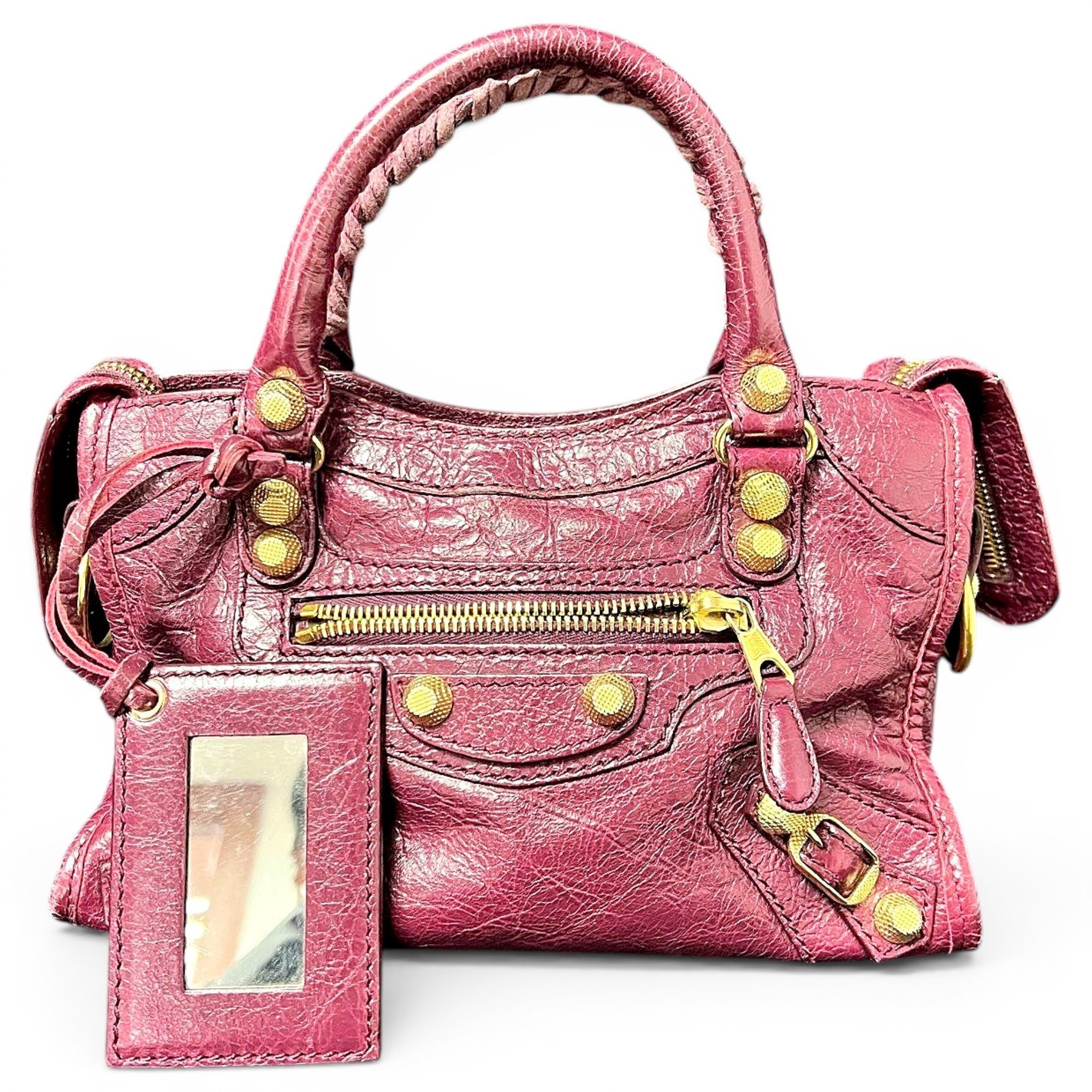 City leather mini bag