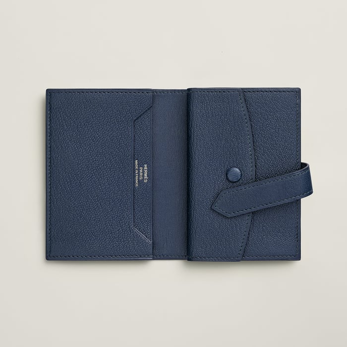 Navy Bearn Mini Wallet