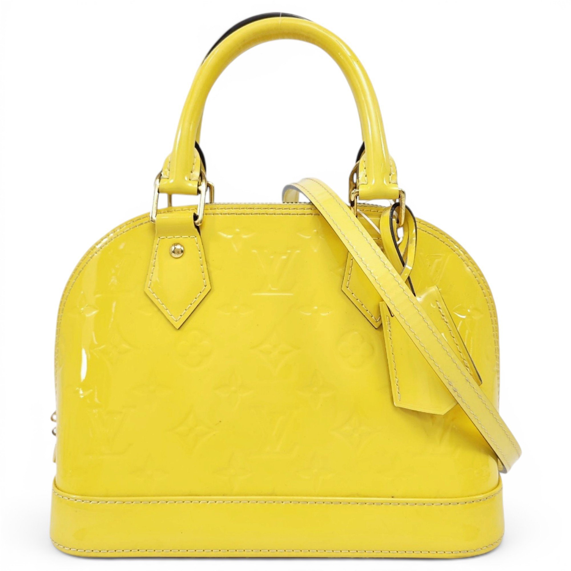 Alma BB patent leather handbag