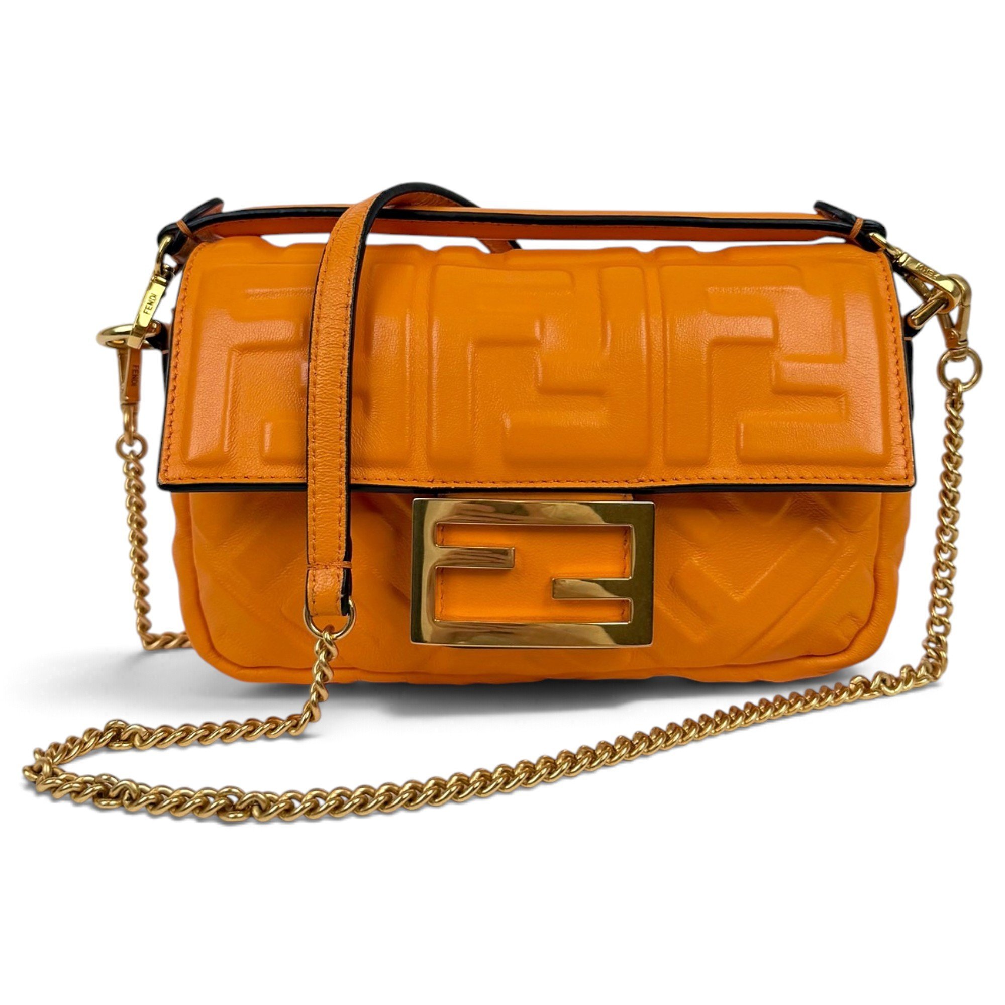 Baguette leather handbag