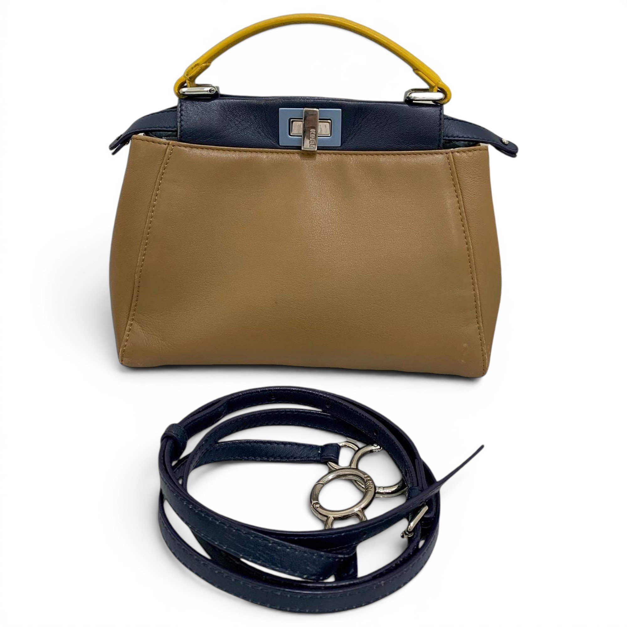 Peekaboo leather handbag