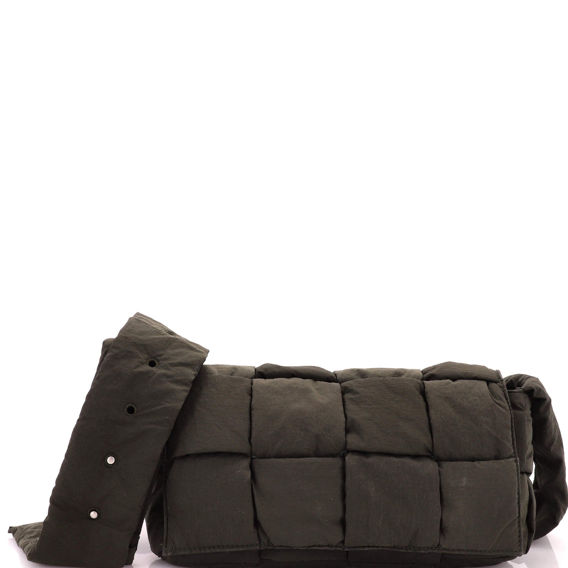 Padded Tech Cassette Crossbody Bag Intrecciato Nylon