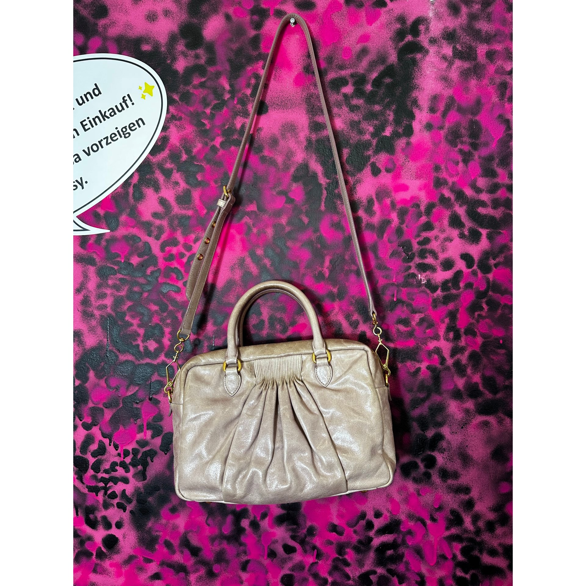 Leather handbag