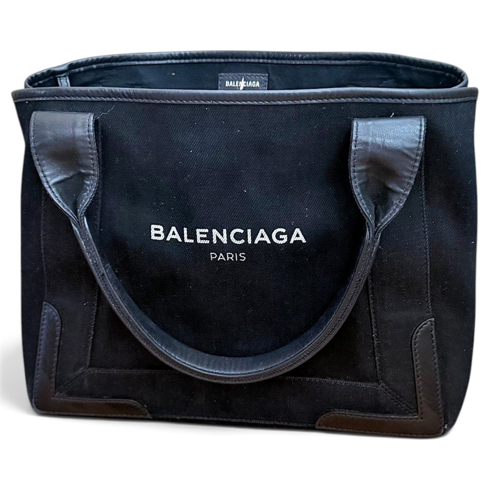 Navy cabas cloth tote
