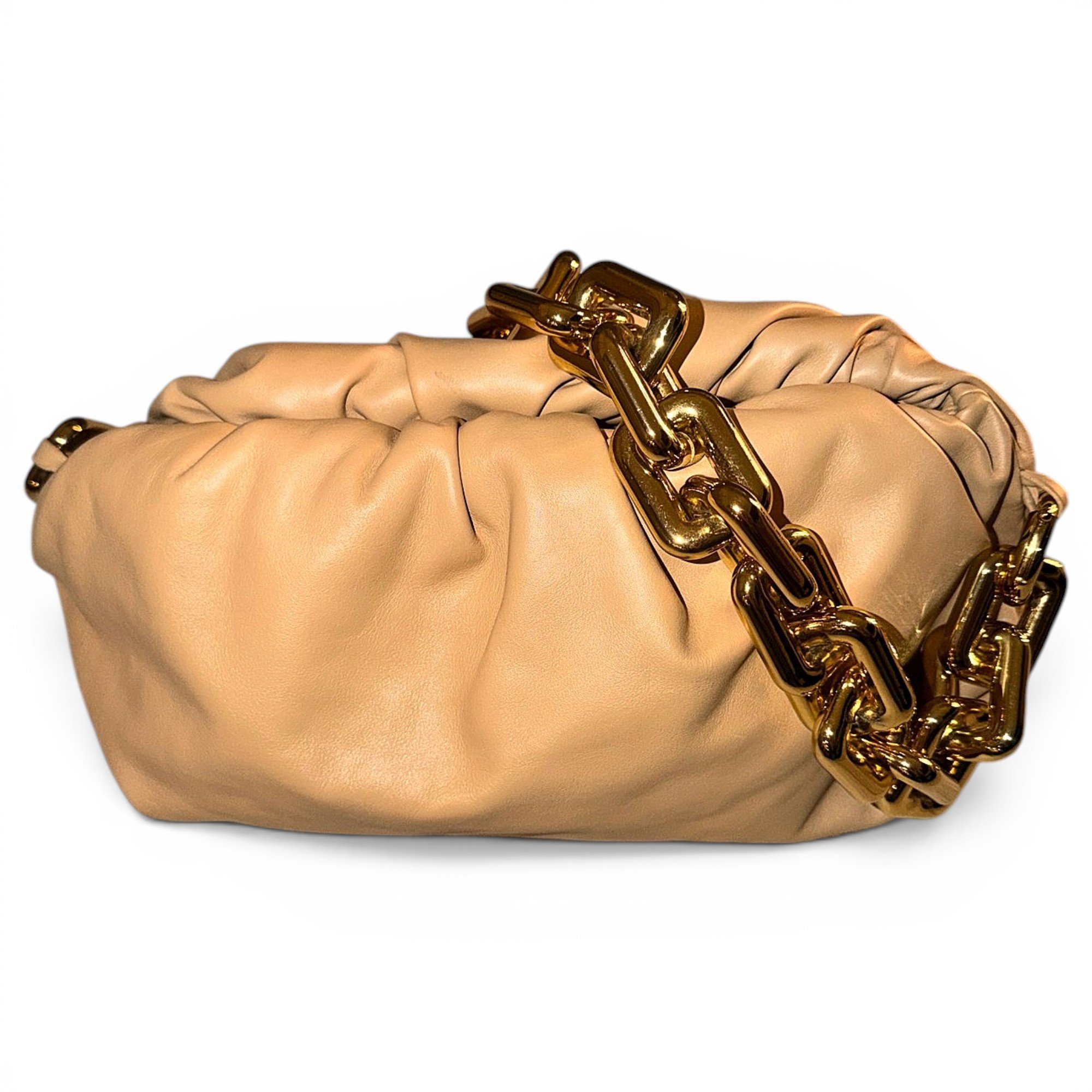 Chain Pouch leather handbag