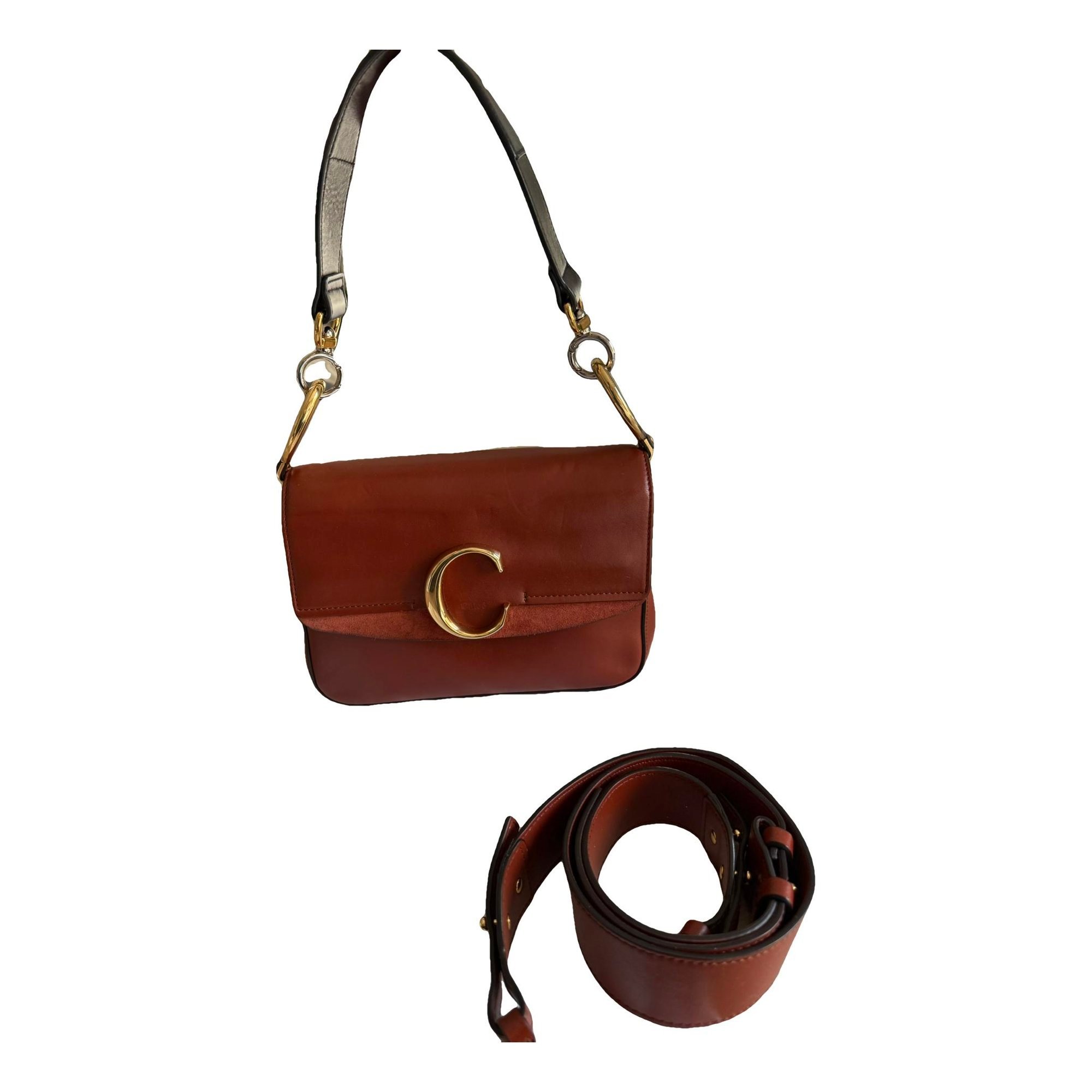 C leather handbag