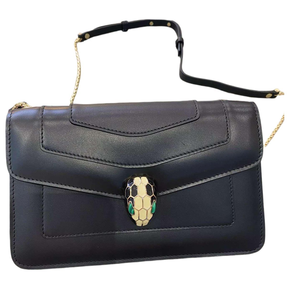 Serpenti leather handbag