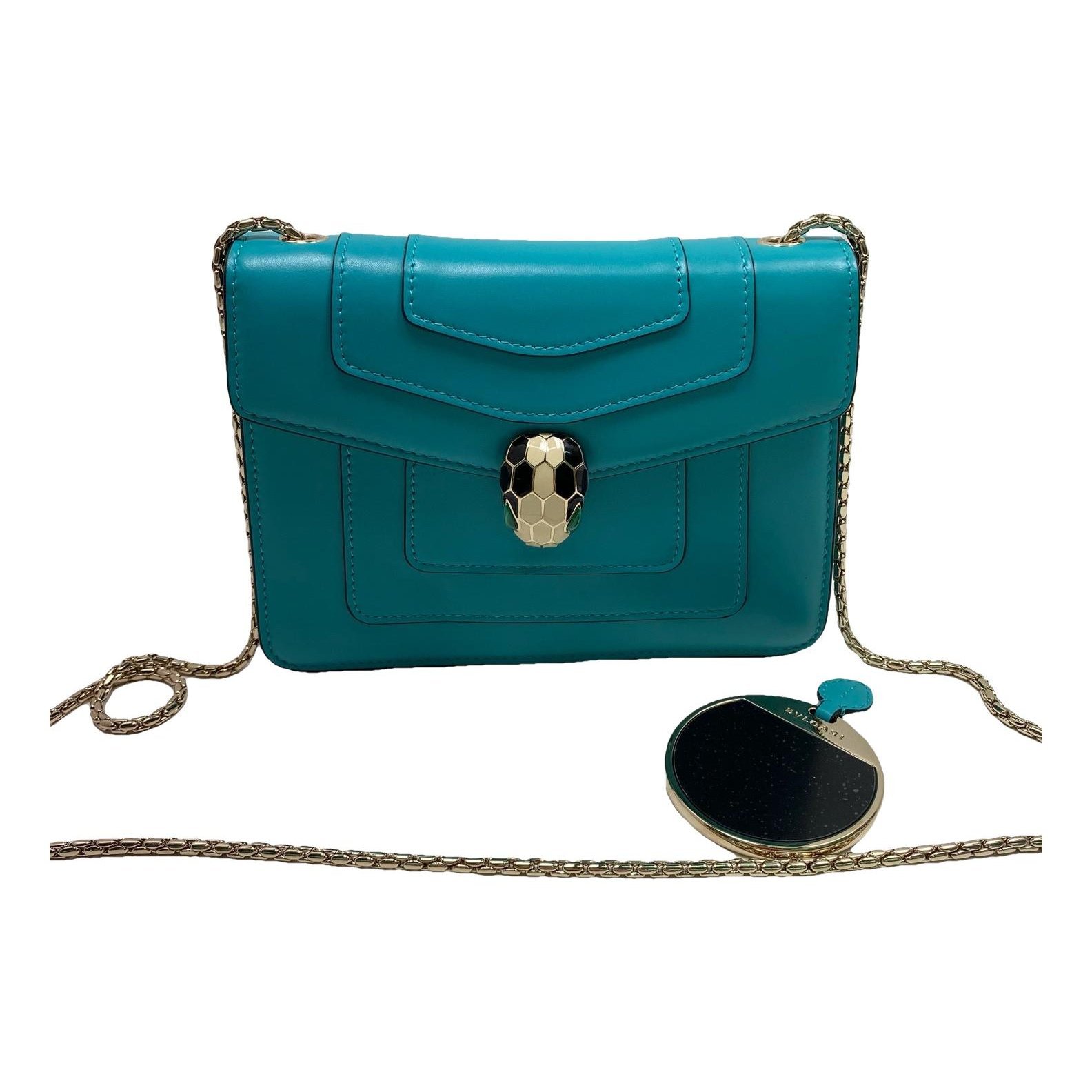 Serpenti leather handbag